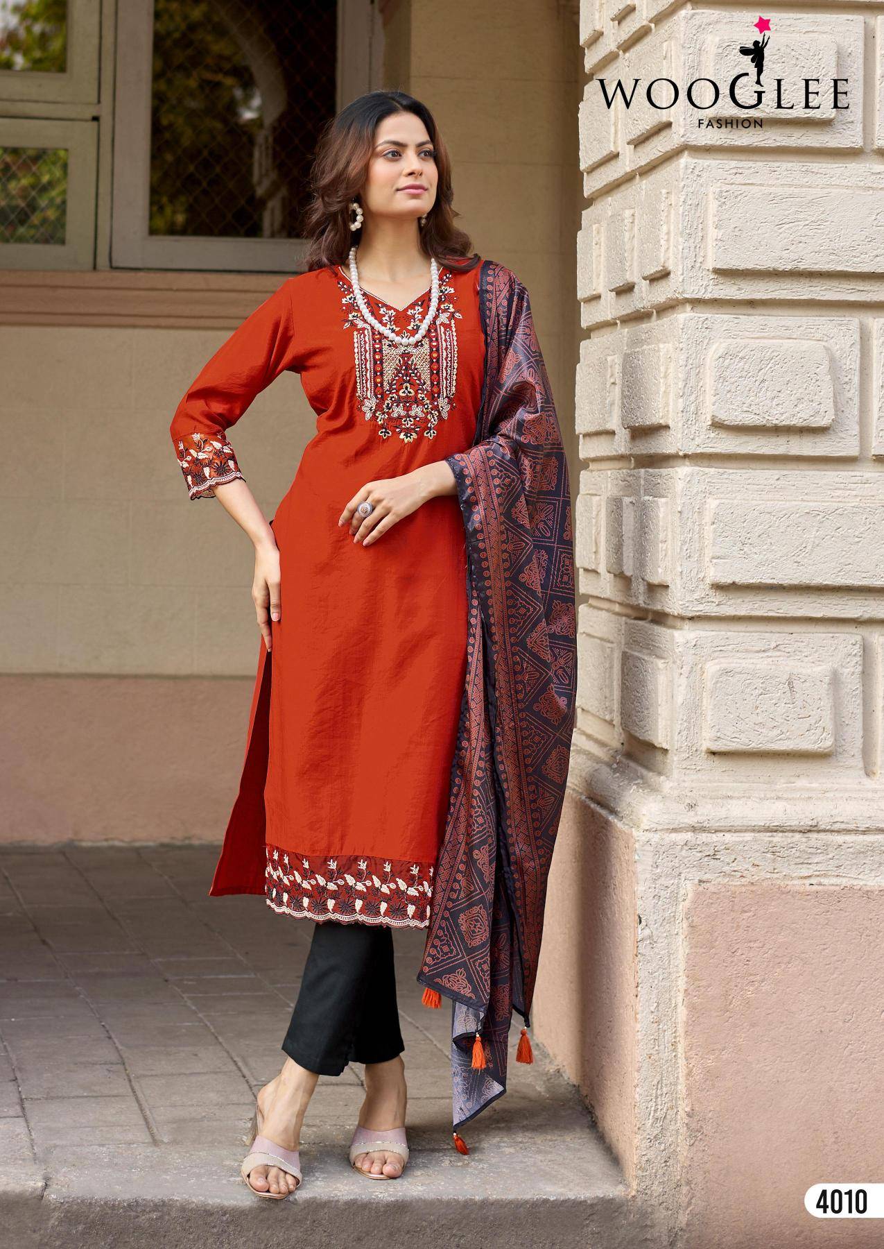 Wooglee sagaai vol 3 Designer wholesale kurtis in Surat